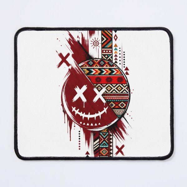 Item preview, Tribal Smiley Face Abstract Street Art designed and sold by zer0o08.