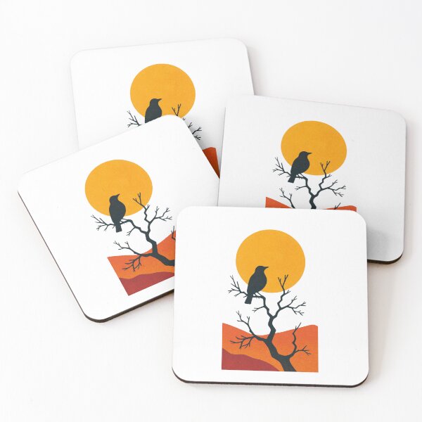 Item preview, Solitary Crow at Sunset designed and sold by HBDStudio.