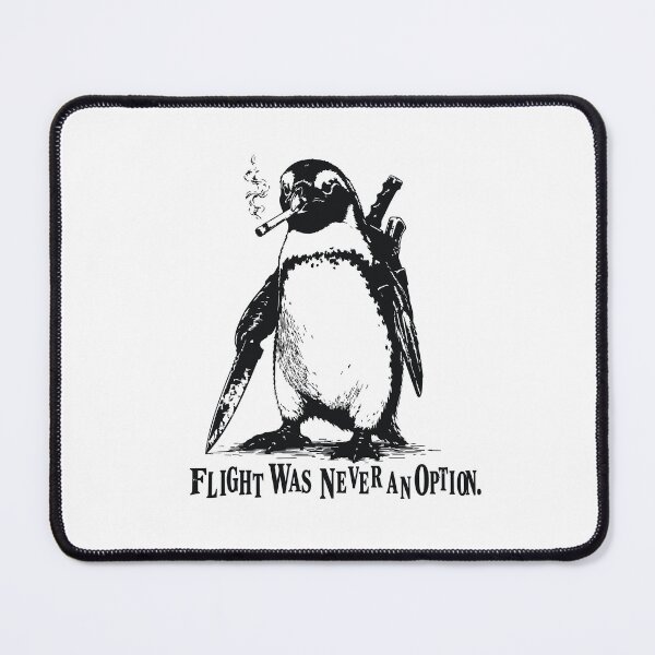 Item preview, Cute Flight was Never an Option Penguin Smoking Funny Bird Meme designed and sold by BornBorn.