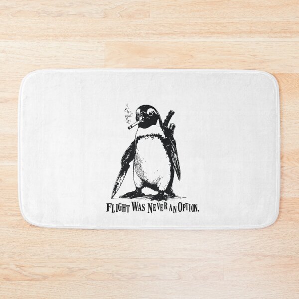 Item preview, Cute Flight was Never an Option Penguin Smoking Funny Bird Meme designed and sold by BornBorn.