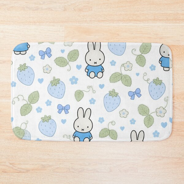 Item preview, Cute Bunny Blue Strawberry Seamless Pattern designed and sold by Cozy Moss Studio.