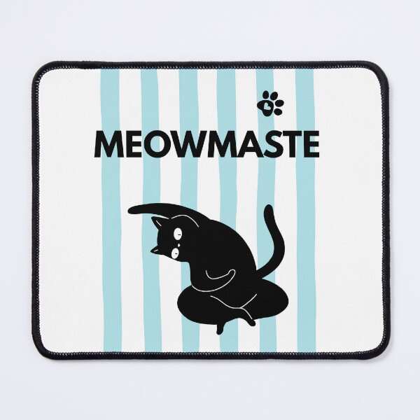 Item preview, Meowmaste – Funny Yoga Cat designed and sold by Katja LebenFreude.
