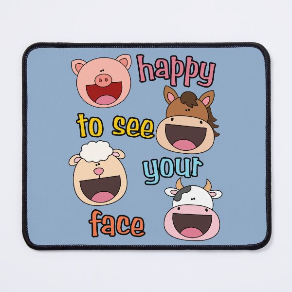 Item preview, Happy to See Your Face Back to School Farm Animals Elementary Teacher Bus Driver designed and sold by Forevermore.