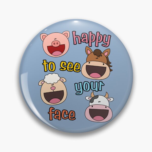 Item preview, Happy to See Your Face Back to School Farm Animals Elementary Teacher Bus Driver designed and sold by Forevermore.