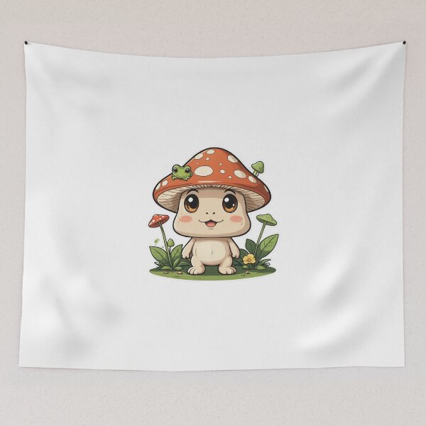 Item preview, Cottagecore Mushroom Character Chibi Style – Mushroom lover gift designed and sold by michallechowicz.