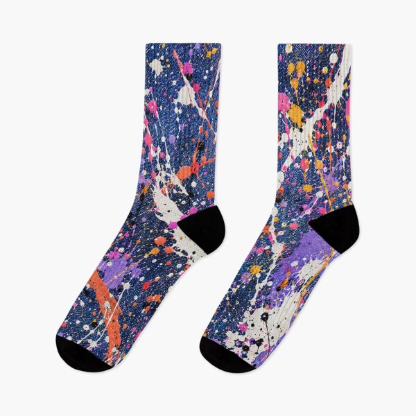 Item preview, Cosmic Orchid Splatter Action Abstract Art designed and sold by THE SPLATTERED HAUS BY SAGE BANKS.