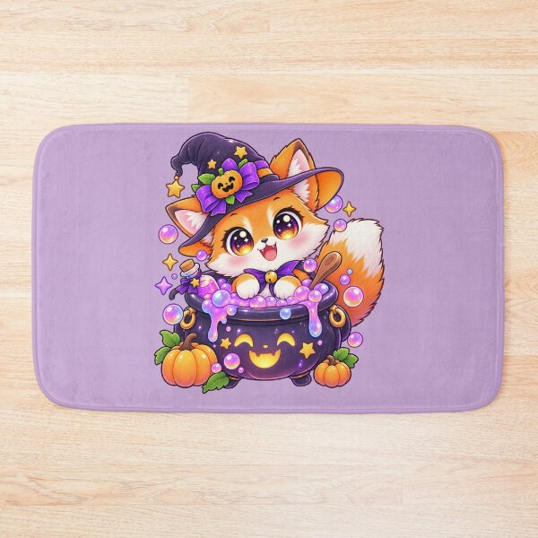 Item preview, Kawaii Fox in Cauldron Sticker Art – Cute Chibi Halloween Illustration designed and sold by MagicMakerPh.