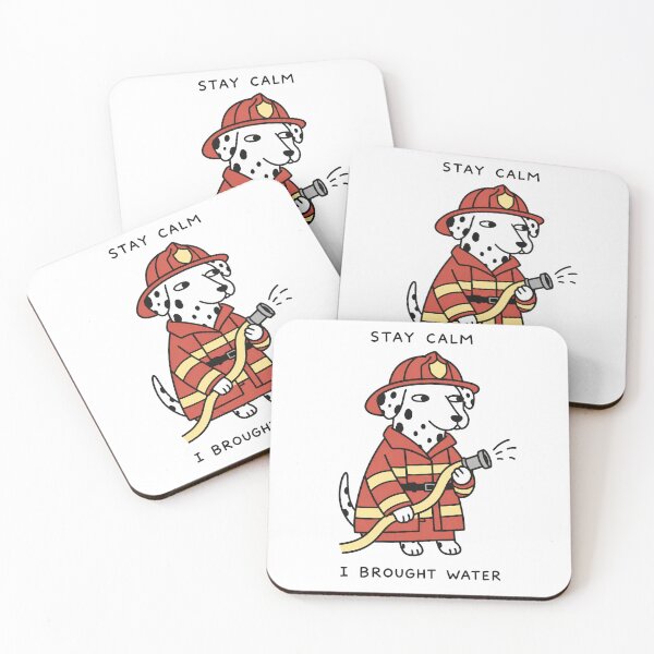 Item preview, Dalmatian Firefighter Stay Calm I Brought Water designed and sold by SayMaria.