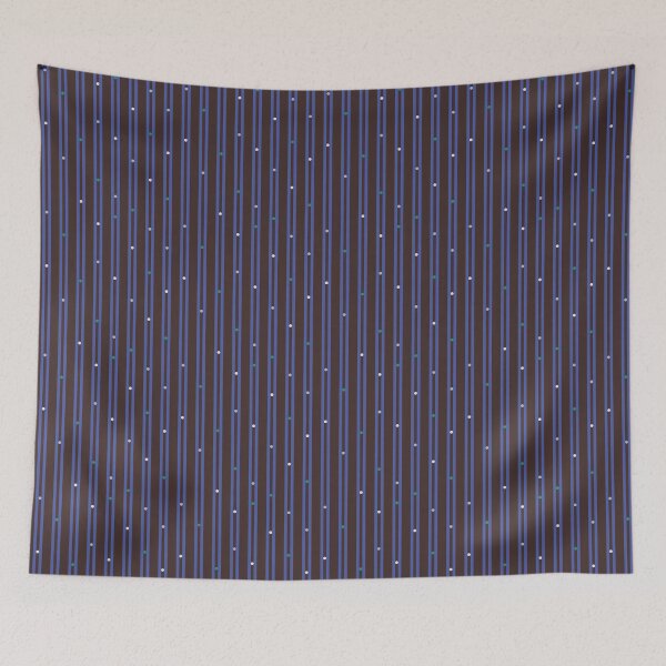 Item preview, Contemporary Heritage Dotted Stripe - brown navy teal & ivory designed and sold by pakanta.