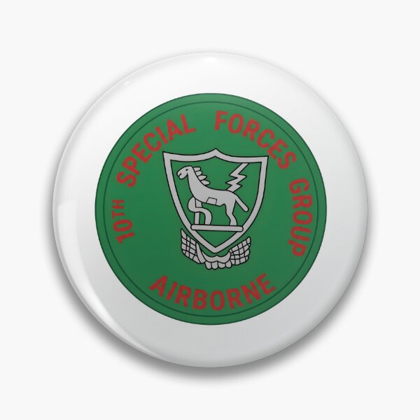 Item preview, 10th Special Forces Group Airborne Trojan Horse Seal Emblem designed and sold by CharlieDesings.