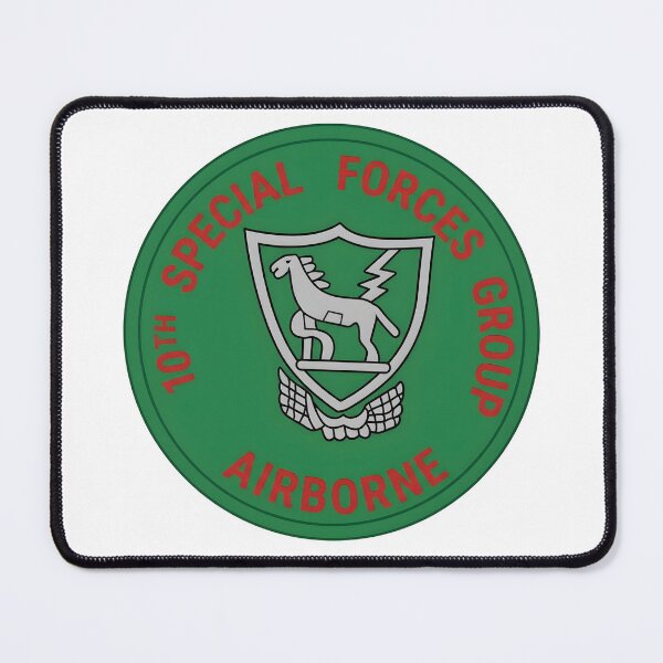 Item preview, 10th Special Forces Group Airborne Trojan Horse Seal Emblem designed and sold by CharlieDesings.