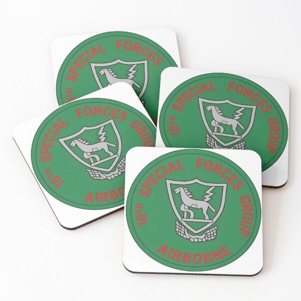 Item preview, 10th Special Forces Group Airborne Trojan Horse Seal Emblem designed and sold by CharlieDesings.
