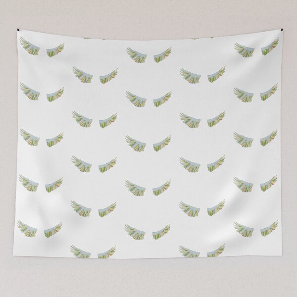 Item preview, Grey & Green Eagle Wings - Abstract Pop Art Feather Illustration designed and sold by iampaulmorris.