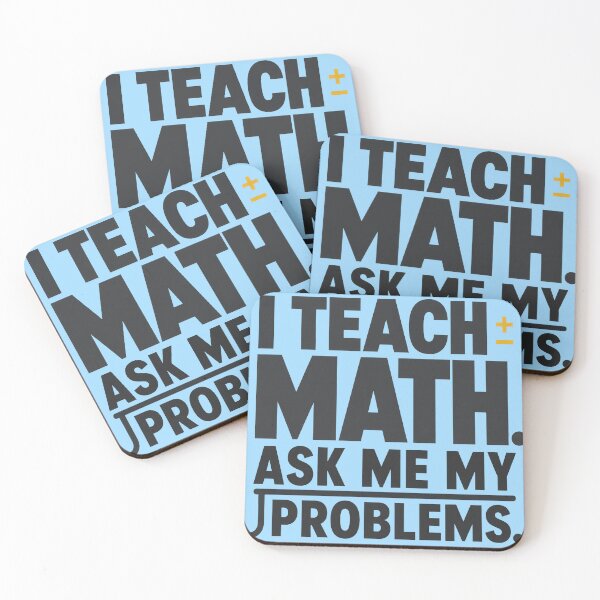 Item preview, I Teach Math Ask Me My Problems designed and sold by Fun2Fentastic.