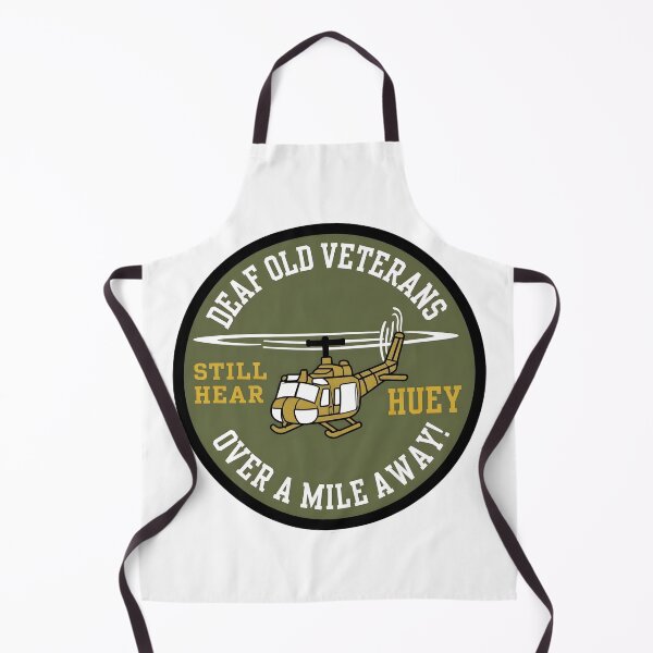 Item preview, Deaf Old Veterans Still Hear Huey Military Aviation Commemorative Emblem designed and sold by CharlieDesings.