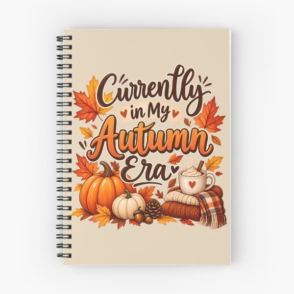 Item preview, Currently in My Autumn Era – Cozy Fall Pumpkin & Coffee Design designed and sold by blankTeeShirt.