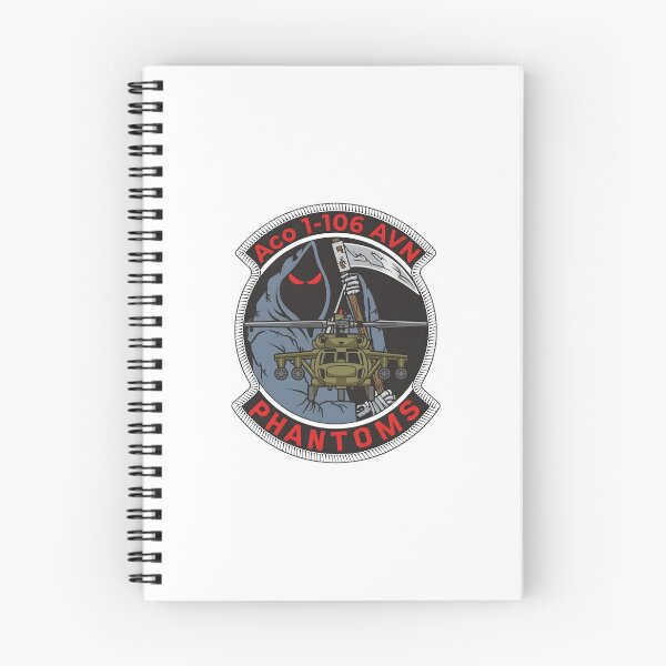 Item preview, A Co 1-106 AVN Phantoms Grim Reaper Black Hawk Emblem designed and sold by CharlieDesings.