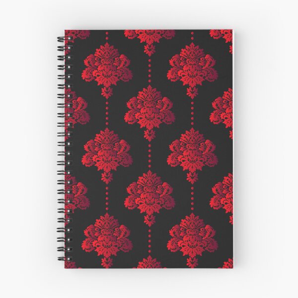 Item preview, Dark Academia Gothic Damask Red Black designed and sold by Dana Du.