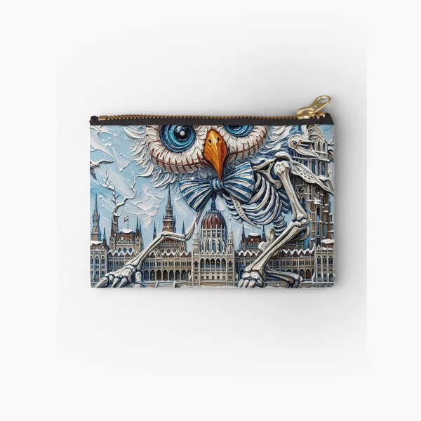 Item preview, Gothic Owl Skeleton in Winter Budapest designed and sold by LujziWorld.