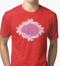 Brains N' Daisies Tri-blend T-Shirt