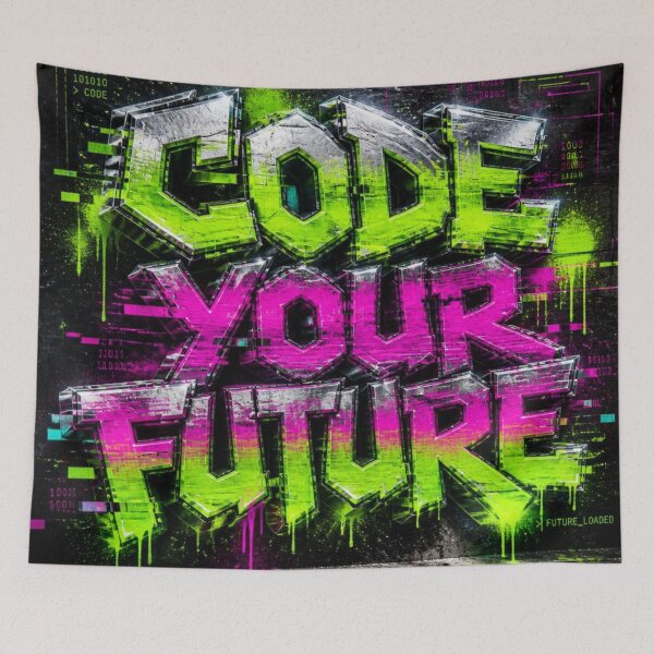 Item preview, Code Your Future Cyber Graffiti designed and sold by Lespribos .