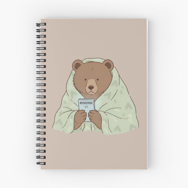 Item preview, Social Battery 1% — Cozy Tired Bear designed and sold by ManggaeJM.