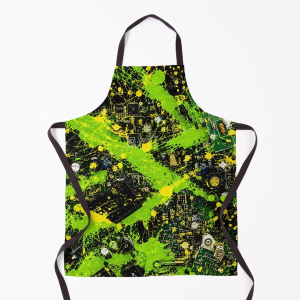 Item preview, Circuit Matrix Splatter Mixed Media Art designed and sold by THE SPLATTERED HAUS BY SAGE BANKS.