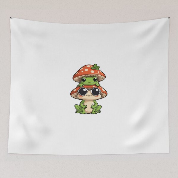 Item preview, Cottagecore Mushroom Character Cool Sunglasses Look – Mushroom lover gift designed and sold by michallechowicz.