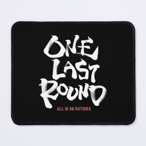 Item preview, One Last Round - Japanese Calligraphy Gamer Typography designed and sold by Necokite.
