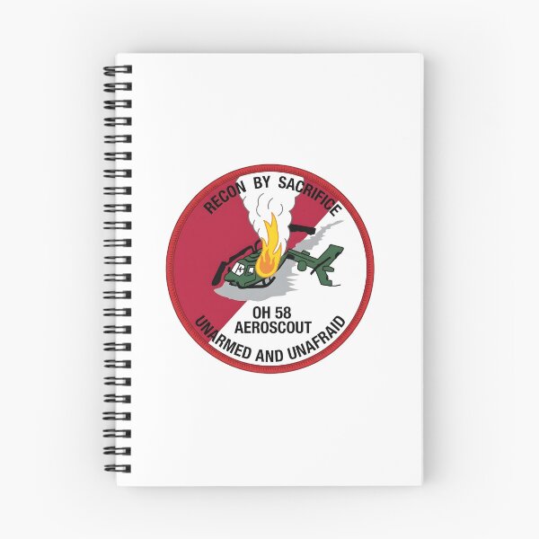 Item preview, Recon By Sacrifice OH-58 Aeroscout Unarmed and Unafraid Emblem designed and sold by CharlieDesings.