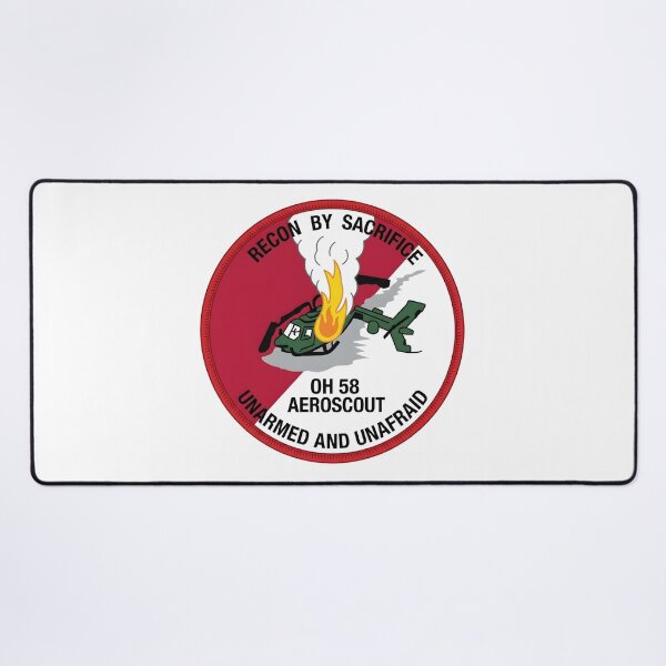 Item preview, Recon By Sacrifice OH-58 Aeroscout Unarmed and Unafraid Emblem designed and sold by CharlieDesings.