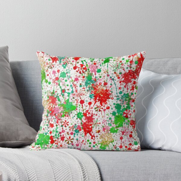 Item preview, Holiday Cheer Splatter Mixed Media Art designed and sold by THE SPLATTERED HAUS BY SAGE BANKS.