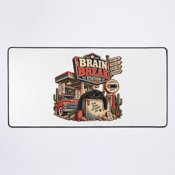 Item preview, Brain Break Station – Mental Health Humor designed and sold by FZ Studio .