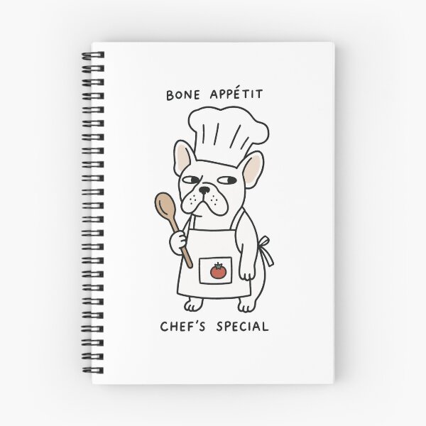 Item preview, French Bulldog Chef Bone Appetit Funny Art designed and sold by SayMaria.