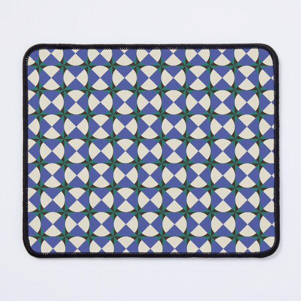 Item preview, Elevated Heritage Geometric Circles - navy teal brown & ivory designed and sold by pakanta.