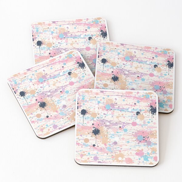 Item preview, Pastel Dream Splatter Action Abstract Art designed and sold by THE SPLATTERED HAUS BY SAGE BANKS.