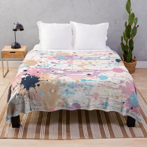 Item preview, Pastel Dream Splatter Action Abstract Art designed and sold by THE SPLATTERED HAUS BY SAGE BANKS.