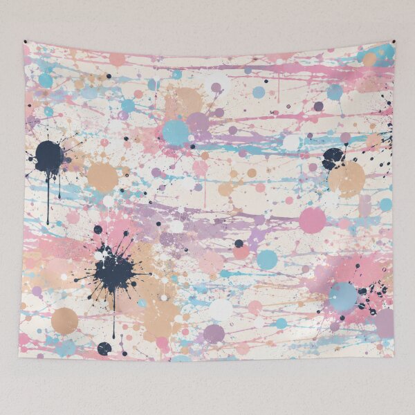 Item preview, Pastel Dream Splatter Action Abstract Art designed and sold by THE SPLATTERED HAUS BY SAGE BANKS.