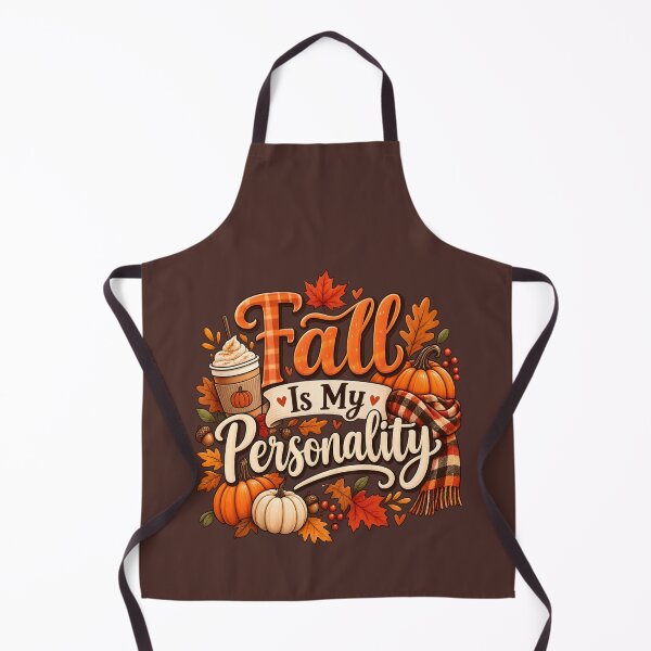 Item preview, Fall Is My Personality – Cozy Autumn Pumpkin & Coffee Design designed and sold by blankTeeShirt.