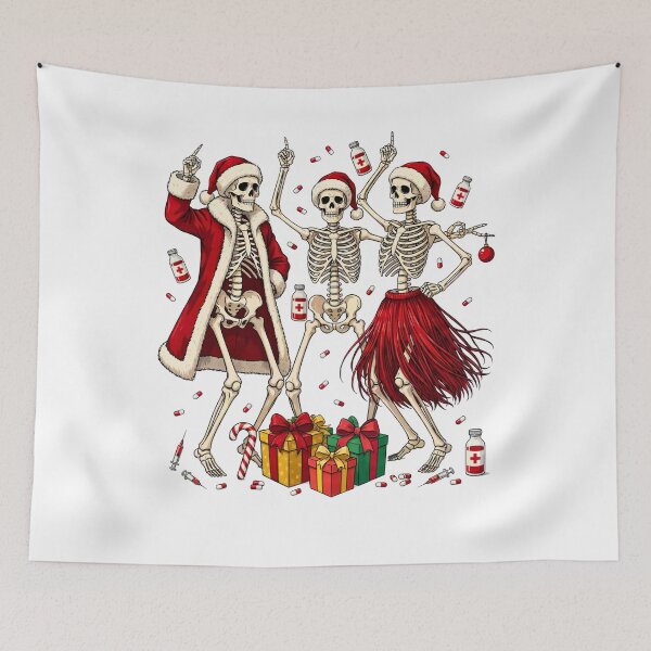 Item preview, Funny Medical Skeletons Dancing Nurse Christmas Party designed and sold by DYAFLK.