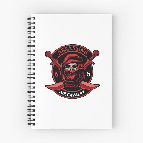 Item preview, 66th Air Cavalry Assassins Hooded Skull Crossed Swords Emblem designed and sold by CharlieDesings.