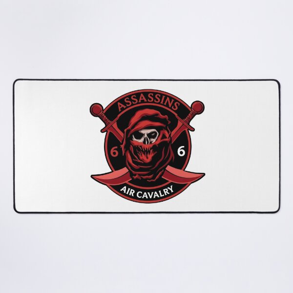 Item preview, 66th Air Cavalry Assassins Hooded Skull Crossed Swords Emblem designed and sold by CharlieDesings.