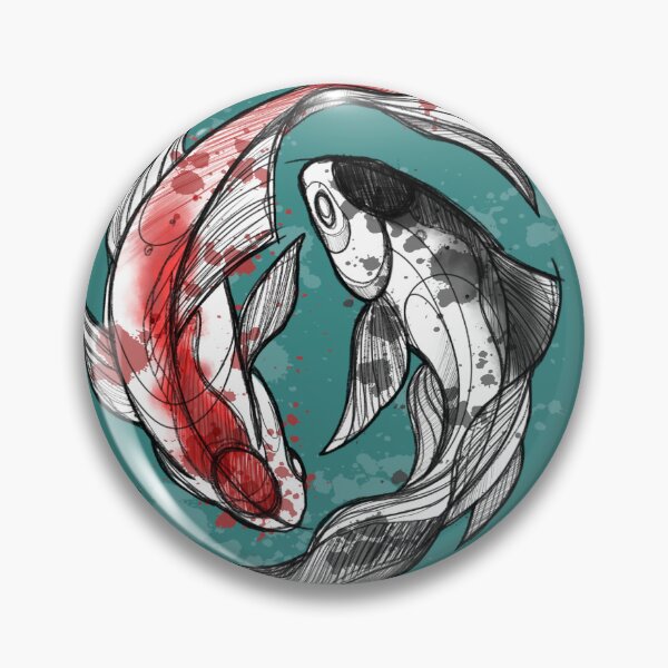 Item preview, Yin Yang. Two koi fish representing balance. designed and sold by Inked T.