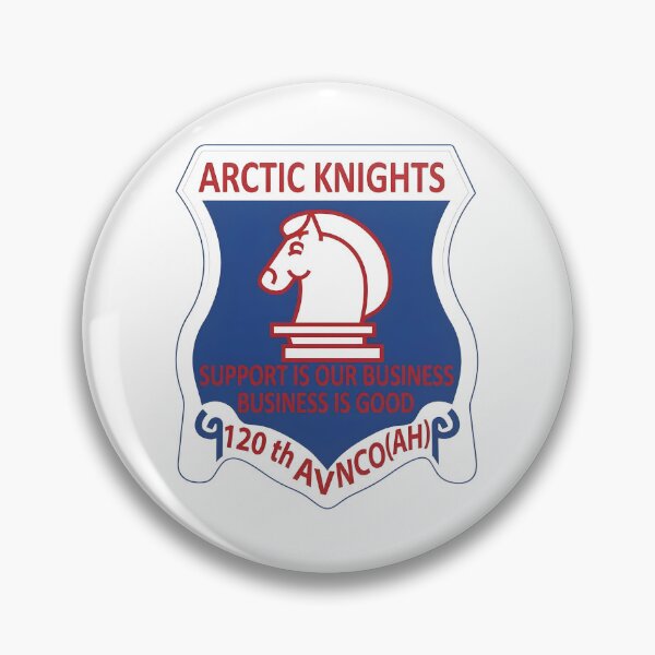 Item preview, 120th Aviation Company Arctic Knights Vietnam War Emblem designed and sold by CharlieDesings.