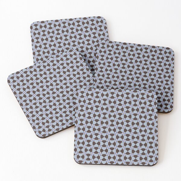 Item preview, Elevated Heritage Geometric Circles - brown navy teal & ivory designed and sold by pakanta.