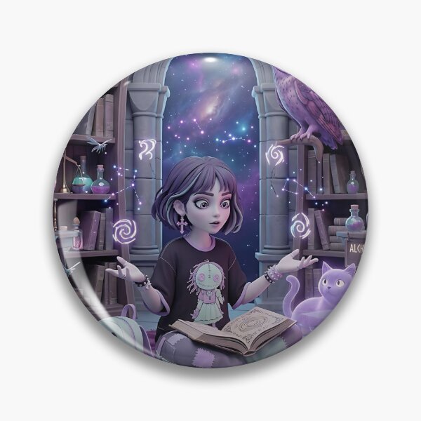 Item preview, Pastel Goth Witch in Enchanted Alchemist’s Den designed and sold by litleelseart.