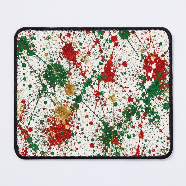 Item preview, Crimson Pine and Gold Splatter Action Abstract Art designed and sold by THE SPLATTERED HAUS BY SAGE BANKS.