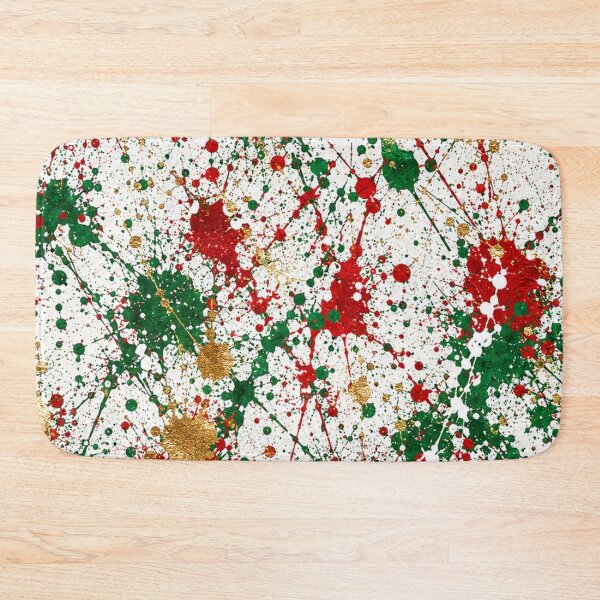 Item preview, Crimson Pine and Gold Splatter Action Abstract Art designed and sold by THE SPLATTERED HAUS BY SAGE BANKS.
