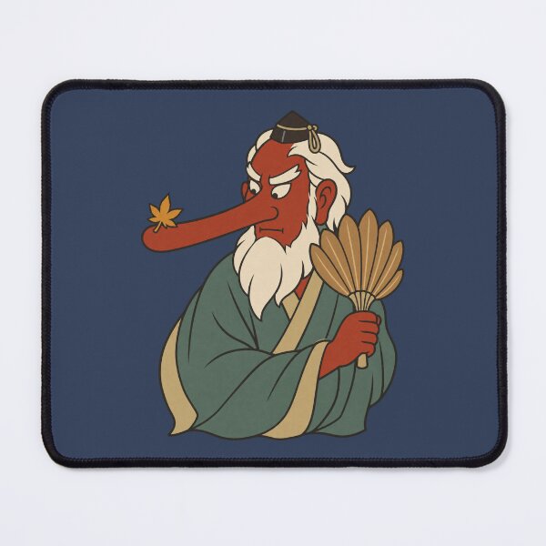 Item preview, Tengu Yokai with a Maple Leaf | Ukiyo-e Woodblock designed and sold by Planthem.