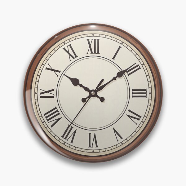 Item preview, Vintage Roman Numeral Wall Clock Wooden Frame designed and sold by NoeValdric.